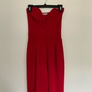 Red jumpsuit